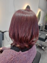 ジールヘアー(GIIL HAIR)&nbsp;チャームピンク/切りっぱなし軽めボブ