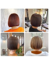 ボブスタイル☆高発色艶カラー