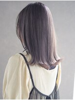 アルウ(Aru) 透明感ラベンダーカラー×艶ストレート