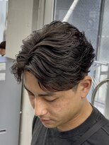 オーバル ジングウマエ(OVARL jingumae)&nbsp;フェザーパーマセンターパートシャドウパーマサーフカール