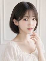 ユーフォリア エヌ 池袋サンシャイン通り店(Euphoria +n)&nbsp;シースルーバングで軽さを暗髪ボブ