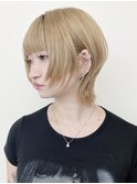 【morio原宿】ショートウルフダブルカラー