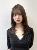 ★シースルーバングハッシュカットツーウェイバングミルク