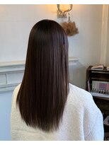 セットアップ 岡山北長瀬店(SET-UP) (似合わせカット)ナチュラルブラウン×髪質改善トリートメント