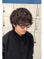 アース 会津若松店(HAIR&MAKE EARTH)&nbsp;メンズマッシュ×くせ毛風ニュアンスパーマ