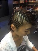 上向きコーンロウ　ＴＲＩＣＫＳＴＹＬＥ☆
