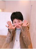 ツーブロックショート