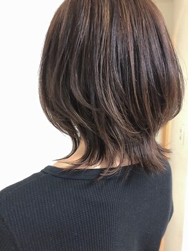 シュシュプライベートヘアサロン(Chou chou private hair salon) ハイライトデザインカラー×ウルフボブ