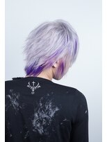 クリップ ジョイント ゴッド(CLIP JOINT GOD)&nbsp;ホワイト＆パープルメッシュカラー