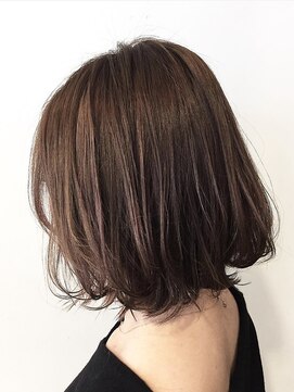 デイジー インデックスヘア 大島店(DAISY index hair) ラベンダーブラウン トーンアップカラー ワンカールウェーブ