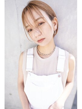 クラン(clan) 小顔ウルフ#マロンベージュAラインボブ