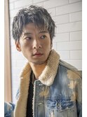 小久保style☆透明感シルバーカラーかき上げオーシャンブルー