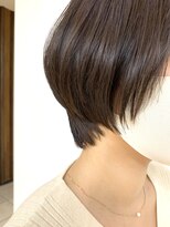 クオリス 上板橋店(QUALIS) 20代30代 丸みマッシュショート/マッシュボブ ひし形くびれ