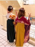 ハーフアップ、ルーズアップ