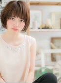 厚めバング大人ガーリーくせ毛風ミニウルフc5越谷20代30代40代