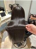 黒髪×小顔ヘア　［髪質改善/縮毛矯正］