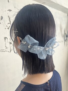 アンリ(Henri) 【かしむら】お呼ばれヘア/ボブアレンジ/リボンアレンジ/タイト