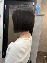 マーシュ 梅田(marshu)&nbsp;［髪質改善ストレート］ぱつっと前下がりボブ°○
