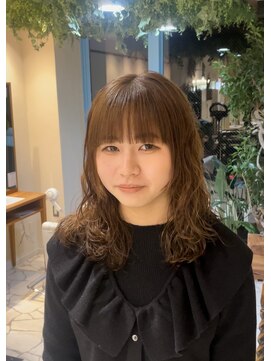 シアン 栄店(CYAN.) 縮毛矯正履歴にパーマ×前髪ストレート