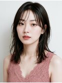 20代/モテ髪/小顔カット/薄めバング/イメチェン/大人可愛い/上田
