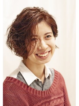イースタイル 元町店(e-style) 大人可愛いナチュラルショートボブ