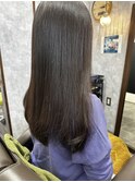ストレートワンレングス