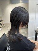 ○ロングウルフヘアクラゲウルフカットレイヤーカット表参道