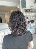 ボブ×スパイラルパーマ