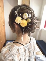 アモヘアー 城山店(amo hair) : シニヨン風ナチュラルアレンジ