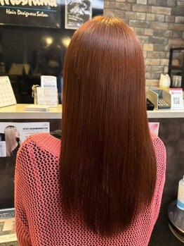 ヘアデザイナーズサロン 三嶋の写真/クセのお悩みを解決し、扱いやすい髪へ。真っ直ぐ過ぎない自然なストレートで、朝のセットも楽に★