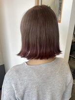 テーラヘアー 土気あすみが丘店(TELA HAIR)&nbsp;ボブ×裾ピンクカラー