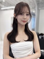 ハピネス 梅田茶屋町店(HAPPINESS)&nbsp;韓国風/レイヤーカット/顔周り/顔まわり/髪質改善/ベージュ