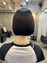 ナインセンス 下北沢(9_________nine sense) パツっとミニボブ × ブラックカラー【下北沢】