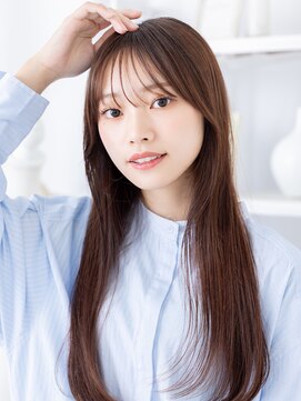 カバーヘア 上尾西口店(COVER HAIR) シースルーバング顔回りレイヤーストレートa上尾20代30代40代