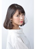 黒髪で小顔☆大人っぽさが魅力的なボブ☆