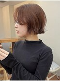 ブリーチなし　秋オレンジブラウン　オレンジベージュ/akari