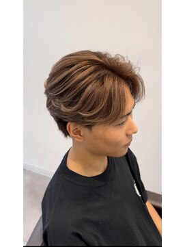 オーシャントーキョー 仙台(OCEAN TOKYO) フェザーショートニュアンスパーマセンターパートツーブロック