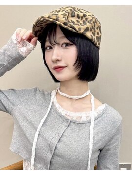 ハイク(HYKE) レイヤーボブ/切りっぱなしボブ/ブルーブラック