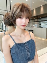 ロンド クラン 岡崎(Lond Clan)&nbsp;20代30代ひし形クビレ低め丸みショートボブ