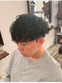 シャドウパーマ 刈り上げツーブロック