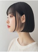小顔見えシースルーミニボブ