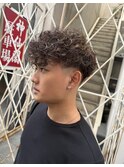 スペインカール　/外国人風セット　/メンズパーマ　/三宮