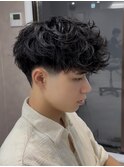 ツイストスパイラル/スパイラルパーマ/メンズ/眉毛