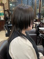 キャラ 池袋本店(CHARA)&nbsp;サイド短かめフェイスレイヤー＆ウルフカット【ウルフ/大村】