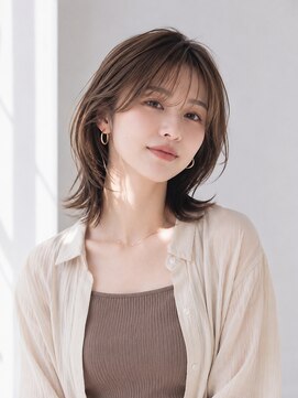 リリアーナ(LILIANA) 池袋 外ハネミディ 大人ミディ シースルーバング アッシュ コタ