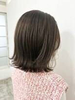 ククル ヘアー(cucule Hair)&nbsp;京都・西院 cuculehair　くすみブラウンミディ