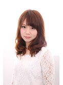 大人可愛いゆるふわミディ
