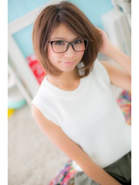 ミック 日暮里店(miq) ふわふわリラクシー☆な、フェザーボブ