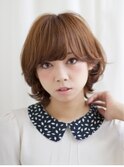キャラメルベージュ×エアリーショートボブ