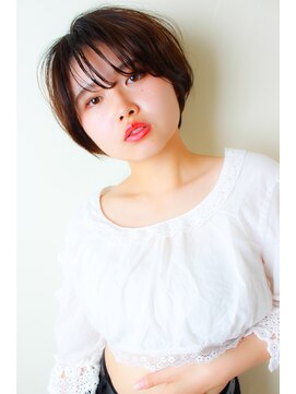 モリオ フロム ロンドン 大宮2号店(morio from London) 大人かわいい丸みあるシースルーショート